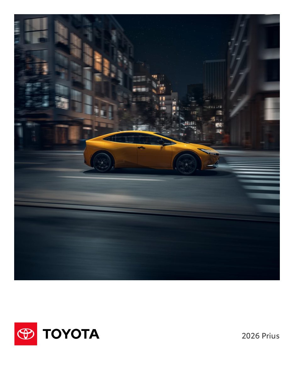 2027 Prius brochure